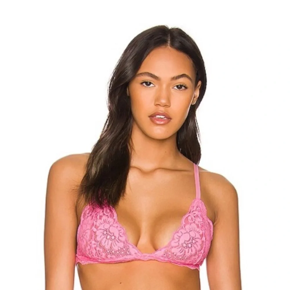 Free people HAH CHI bralette new xs hot pink